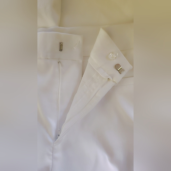 🤍 Zara High-Rise White Wide-Leg Pants — NWT — Size L 🤍 - Picture 4 of 6